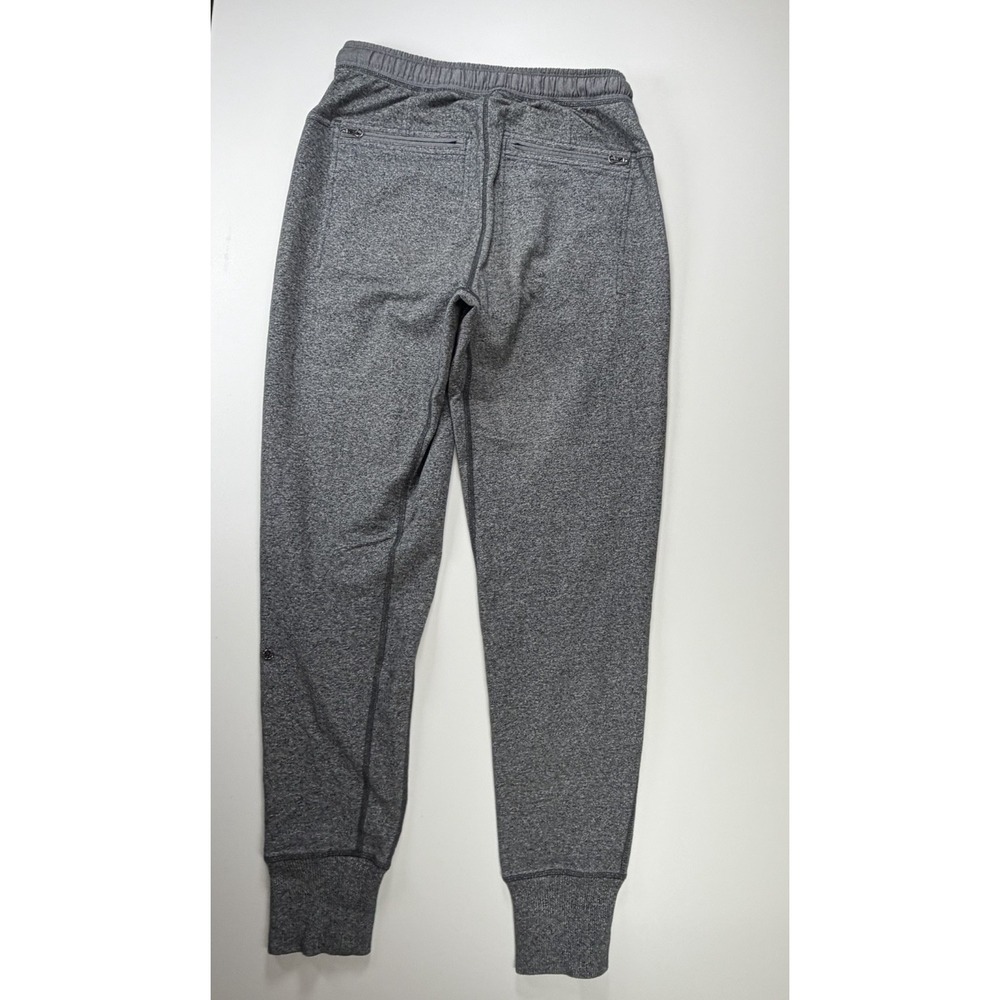 Lululemon Womens Jogger Pants Size 4 Gray Heathered Zip Back Pocket - Picture 3 of 15